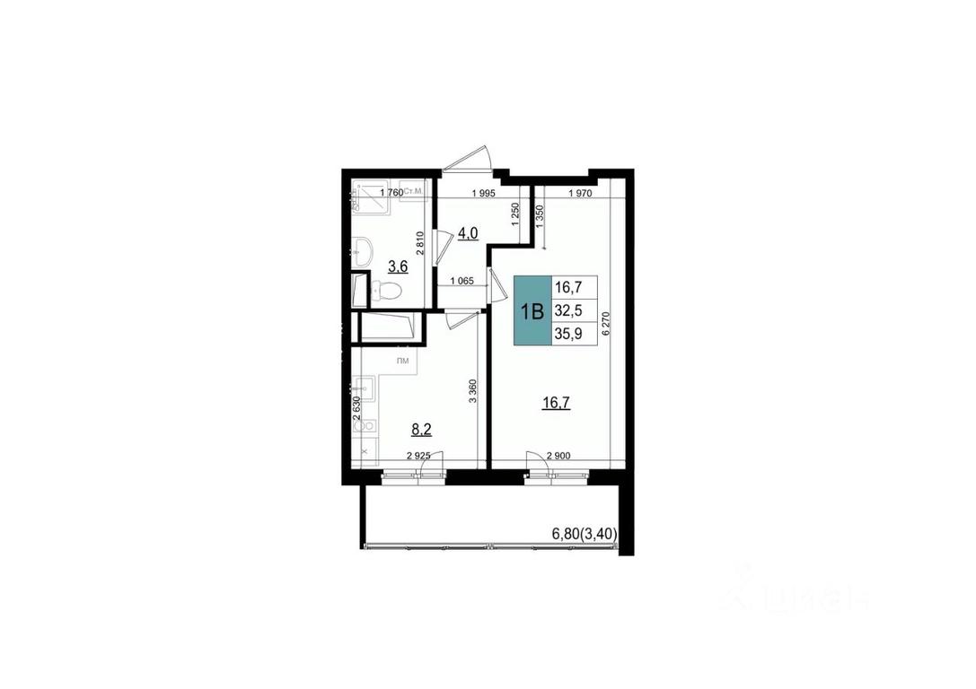 Apartment Sale, 35.9 sq. m. at Mikrorayon 6 6A, 6A mikrorayon, Odintsovo, Moscow Region, Russia #1 Apartment Sale, 35.9 sq. m. at Mikrorayon 6 6A, 6A mikrorayon, Odintsovo, Moscow Region, Russia #1