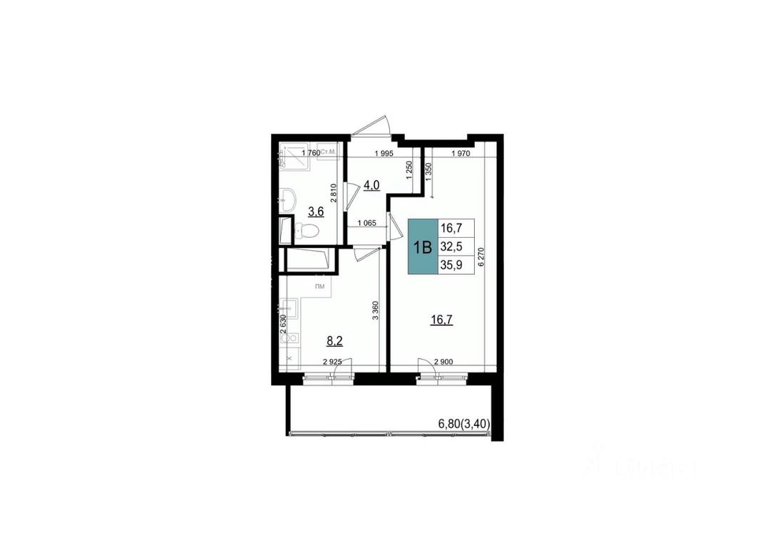 Apartment Sale, 35.9 sq. m. at Mikrorayon 6 6A, 6A mikrorayon, Odintsovo, Moscow Region, Russia #1 Apartment Sale, 35.9 sq. m. at Mikrorayon 6 6A, 6A mikrorayon, Odintsovo, Moscow Region, Russia #1