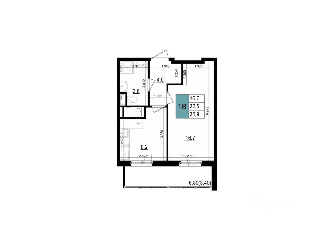 Apartment Sale, 35.9 sq. m. at Mikrorayon 6 6A, 6A mikrorayon, Odintsovo, Moscow Region, Russia #1 Apartment Sale, 35.9 sq. m. at Mikrorayon 6 6A, 6A mikrorayon, Odintsovo, Moscow Region, Russia #1
