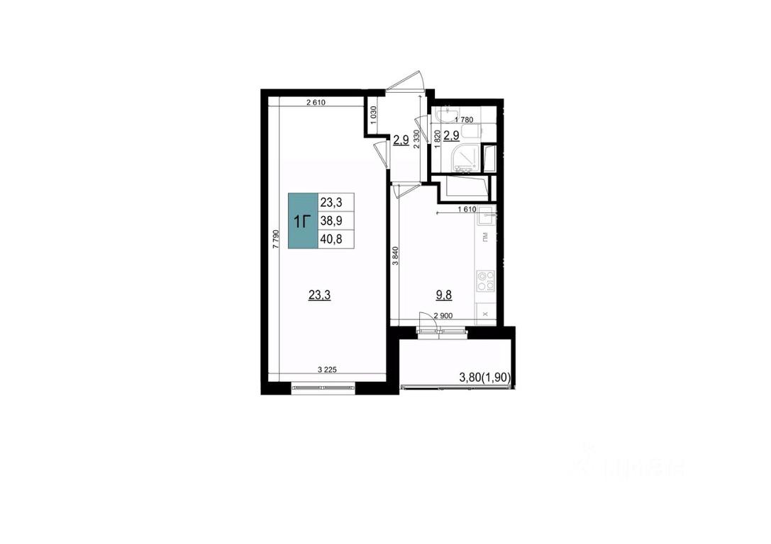 Apartment Sale, 40.8 sq. m. at Mikrorayon 6 6A, 6A mikrorayon, Odintsovo, Moscow Region, Russia #1 Apartment Sale, 40.8 sq. m. at Mikrorayon 6 6A, 6A mikrorayon, Odintsovo, Moscow Region, Russia #1