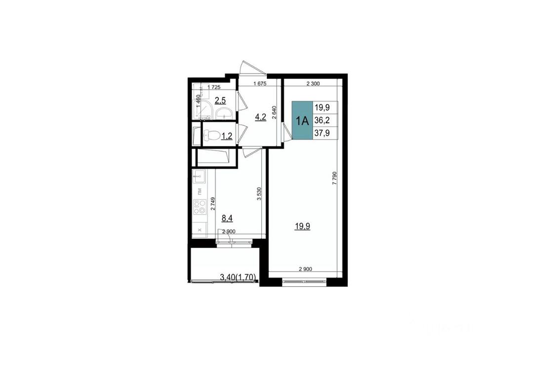 Apartment Sale, 37.9 sq. m. at Mikrorayon 6 6A, 6A mikrorayon, Odintsovo, Moscow Region, Russia #1 Apartment Sale, 37.9 sq. m. at Mikrorayon 6 6A, 6A mikrorayon, Odintsovo, Moscow Region, Russia #1