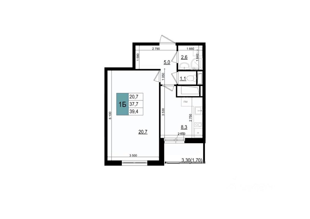 Apartment Sale, 39.4 sq. m. at Mikrorayon 6 6A, 6A mikrorayon, Odintsovo, Moscow Region, Russia #1 Apartment Sale, 39.4 sq. m. at Mikrorayon 6 6A, 6A mikrorayon, Odintsovo, Moscow Region, Russia #1
