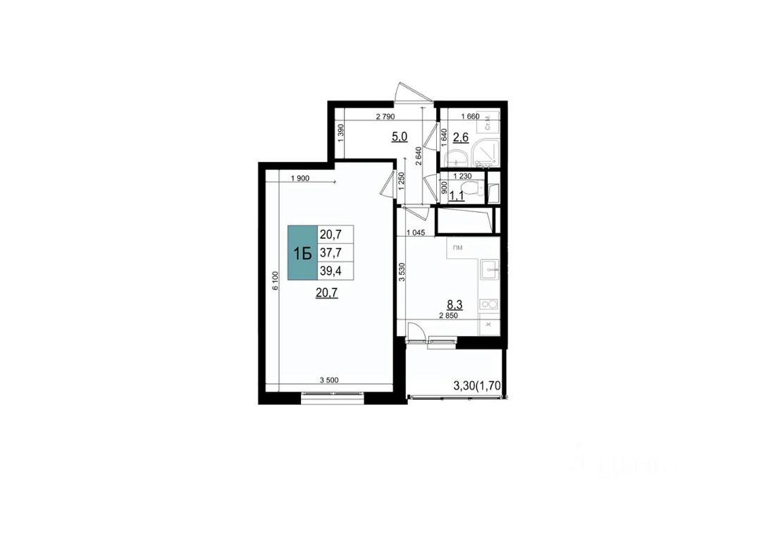 Apartment Sale, 39.4 sq. m. at Mikrorayon 6 6A, 6A mikrorayon, Odintsovo, Moscow Region, Russia #1 Apartment Sale, 39.4 sq. m. at Mikrorayon 6 6A, 6A mikrorayon, Odintsovo, Moscow Region, Russia #1