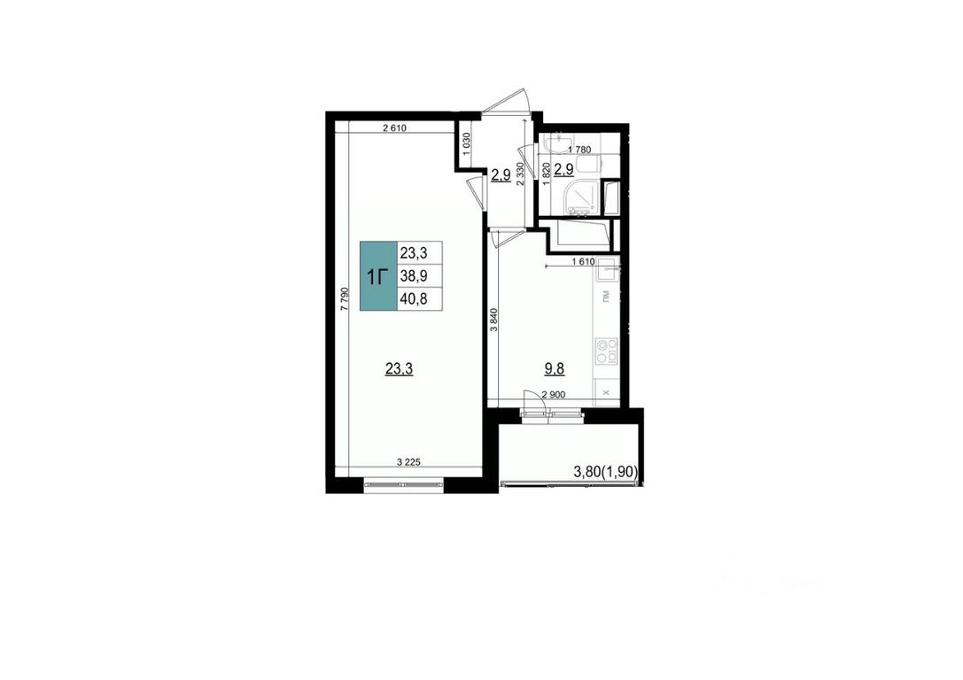Apartment Sale, 40.8 sq. m. at Mikrorayon 6 6A, 6A mikrorayon, Odintsovo, Moscow Region, Russia #1 Apartment Sale, 40.8 sq. m. at Mikrorayon 6 6A, 6A mikrorayon, Odintsovo, Moscow Region, Russia #1