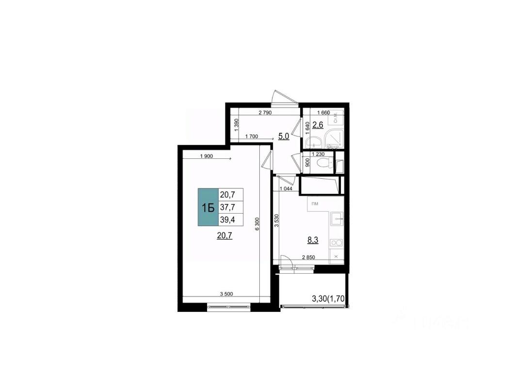 Apartment Sale, 39.4 sq. m. at Mikrorayon 6 6A, 6A mikrorayon, Odintsovo, Moscow Region, Russia #1 Apartment Sale, 39.4 sq. m. at Mikrorayon 6 6A, 6A mikrorayon, Odintsovo, Moscow Region, Russia #1