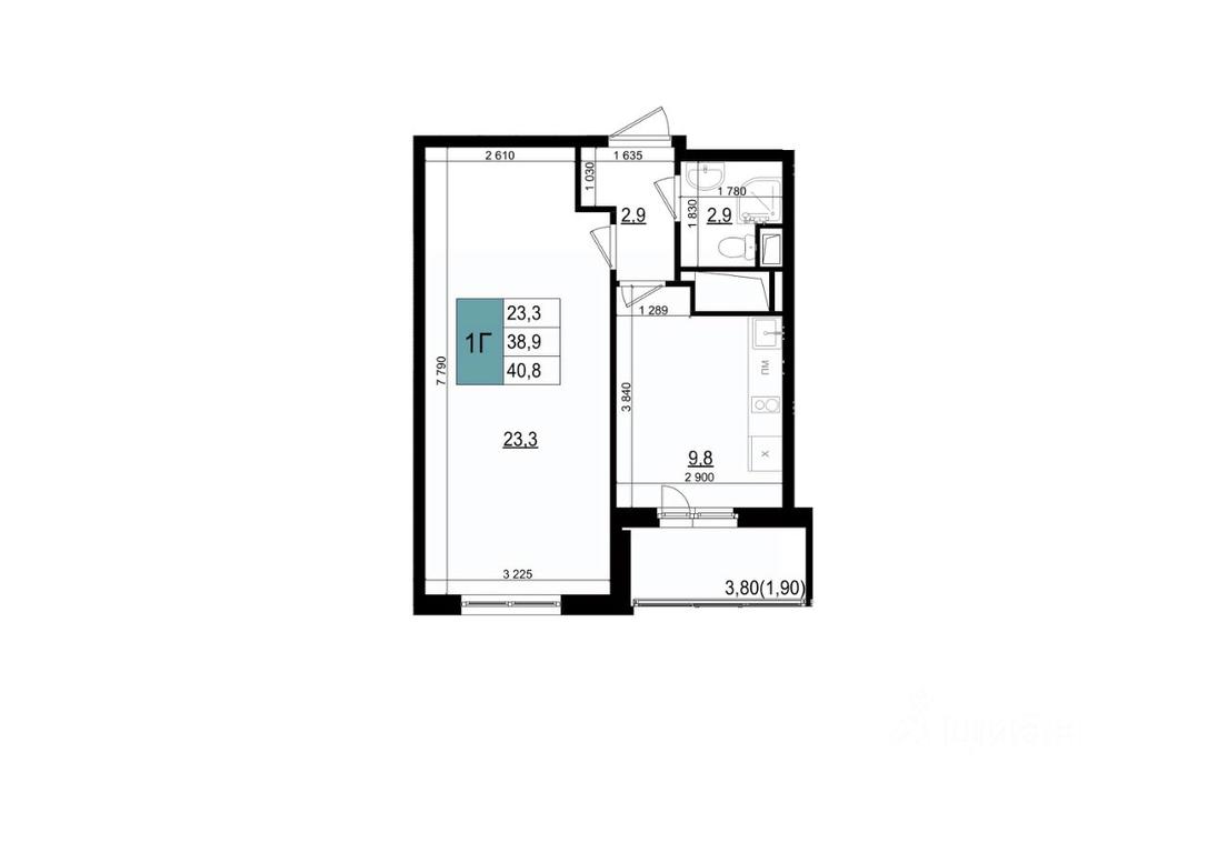 Apartment Sale, 40.8 sq. m. at Mikrorayon 6 6A, 6A mikrorayon, Odintsovo, Moscow Region, Russia #1 Apartment Sale, 40.8 sq. m. at Mikrorayon 6 6A, 6A mikrorayon, Odintsovo, Moscow Region, Russia #1