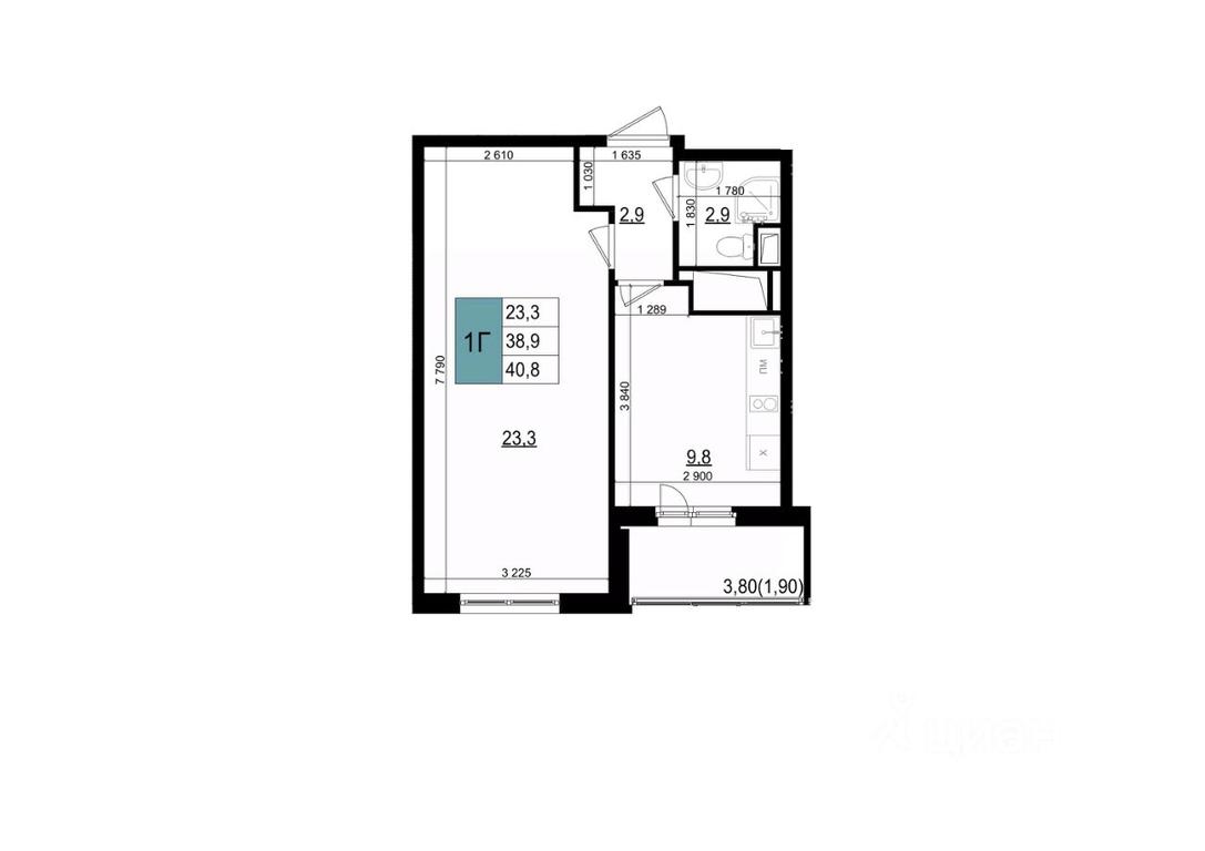 Apartment Sale, 40.8 sq. m. at Mikrorayon 6 6A, 6A mikrorayon, Odintsovo, Moscow Region, Russia #1 Apartment Sale, 40.8 sq. m. at Mikrorayon 6 6A, 6A mikrorayon, Odintsovo, Moscow Region, Russia #1