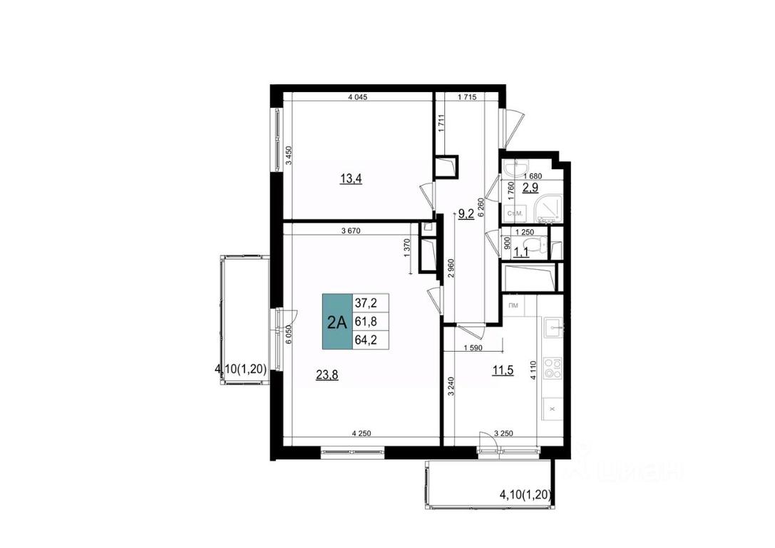 1-BD Apartment Sale, 64.2平方米 at Mikrorayon 6 6A, 6A mikrorayon, Odintsovo, Moscow Region, Russia #1 1-BD Apartment Sale, 64.2平方米 at Mikrorayon 6 6A, 6A mikrorayon, Odintsovo, Moscow Region, Russia #1