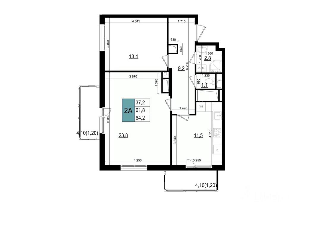 1-BD Apartment Sale, 64.2平方米 at Mikrorayon 6 6A, 6A mikrorayon, Odintsovo, Moscow Region, Russia #1 1-BD Apartment Sale, 64.2平方米 at Mikrorayon 6 6A, 6A mikrorayon, Odintsovo, Moscow Region, Russia #1