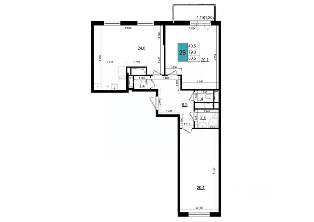 1-BD Apartment Sale, 80.5 sq. m. at Mikrorayon 6 6A, 6A mikrorayon, Odintsovo, Moscow Region, Russia #1 1-BD Apartment Sale, 80.5 sq. m. at Mikrorayon 6 6A, 6A mikrorayon, Odintsovo, Moscow Region, Russia #1