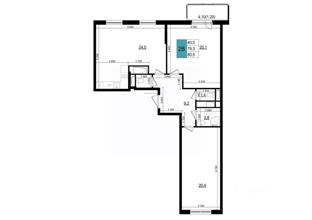 1-BD Apartment Sale, 80.5 sq. m. at Mikrorayon 6 6A, 6A mikrorayon, Odintsovo, Moscow Region, Russia #1 1-BD Apartment Sale, 80.5 sq. m. at Mikrorayon 6 6A, 6A mikrorayon, Odintsovo, Moscow Region, Russia #1