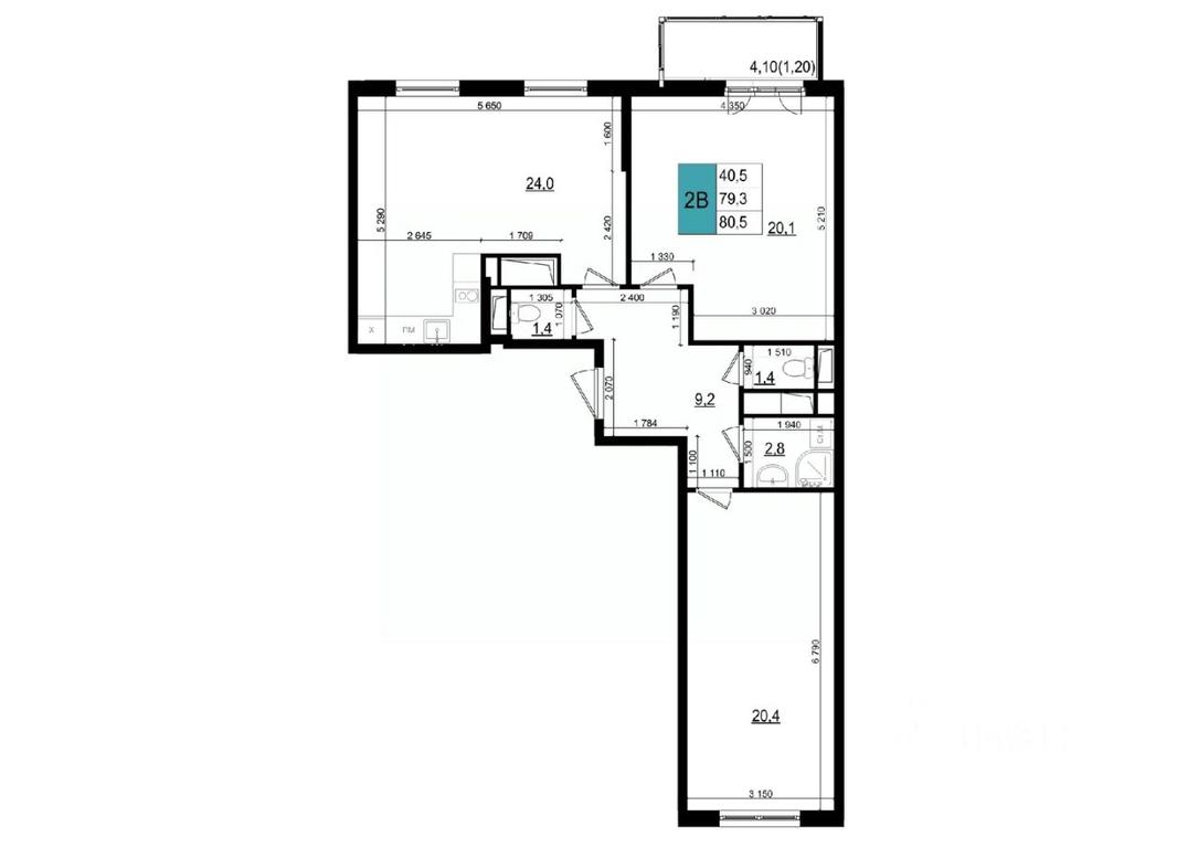 1-BD Apartment Sale, 80.5平方米 at Mikrorayon 6 6A, 6A mikrorayon, Odintsovo, Moscow Region, Russia #1 1-BD Apartment Sale, 80.5平方米 at Mikrorayon 6 6A, 6A mikrorayon, Odintsovo, Moscow Region, Russia #1