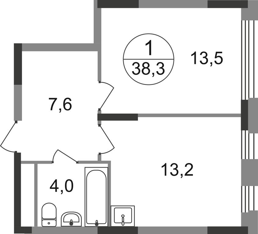 Apartment Sale, 38.3平方米 at Peredelkino Blizhnee, Korneya Chukovskogo Street, 1, Vnukovskoye Settlement, Moscow, Russia #1 Apartment Sale, 38.3平方米 at Peredelkino Blizhnee, Korneya Chukovskogo Street, 1, Vnukovskoye Settlement, Moscow, Russia #1