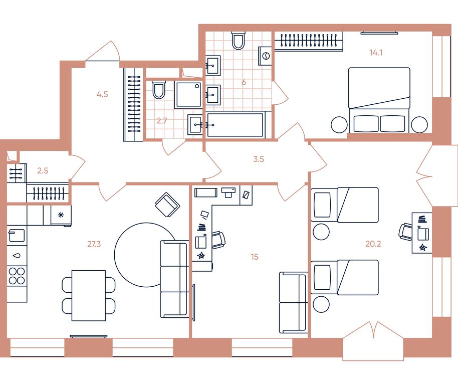 3-BD Apartment Sale, 95.8平方米 at Era, Derbenevskaya Street, Moscow, Russia #1 3-BD Apartment Sale, 95.8平方米 at Era, Derbenevskaya Street, Moscow, Russia #1
