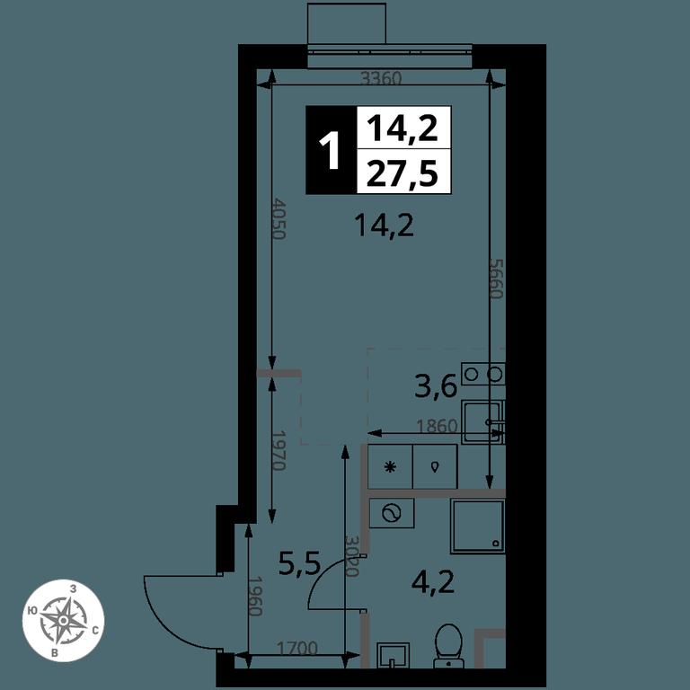 Apartment Sale, 27.5 sq. m. at 1 Yasenevskij, Kvartal № 24, Mosrentgen Settlement, Moscow, Russia #1 Apartment Sale, 27.5 sq. m. at 1 Yasenevskij, Kvartal № 24, Mosrentgen Settlement, Moscow, Russia #1