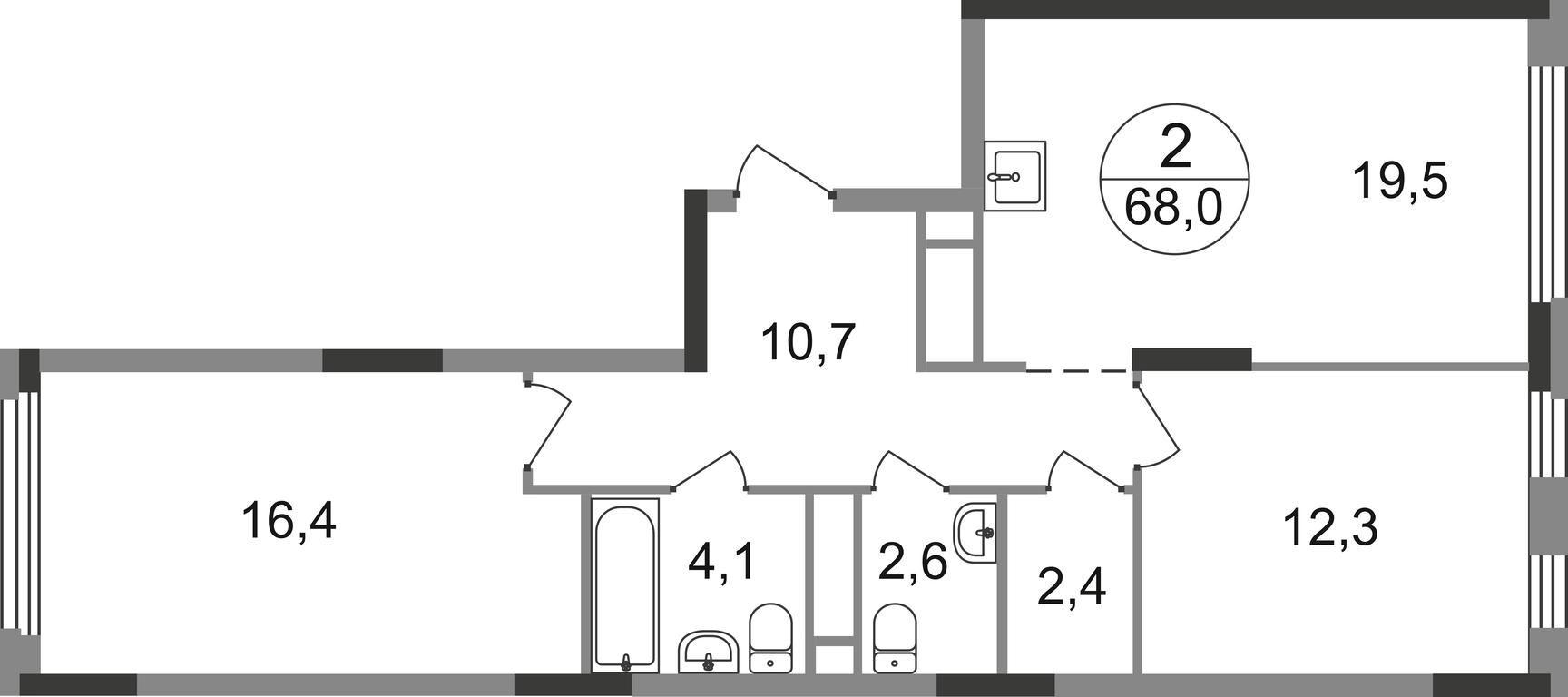2-BD Apartment Sale, 68平方米 at Peredelkino Blizhnee, Korneya Chukovskogo Street, 1, Vnukovskoye Settlement, Moscow, Russia #1 2-BD Apartment Sale, 68平方米 at Peredelkino Blizhnee, Korneya Chukovskogo Street, 1, Vnukovskoye Settlement, Moscow, Russia #1