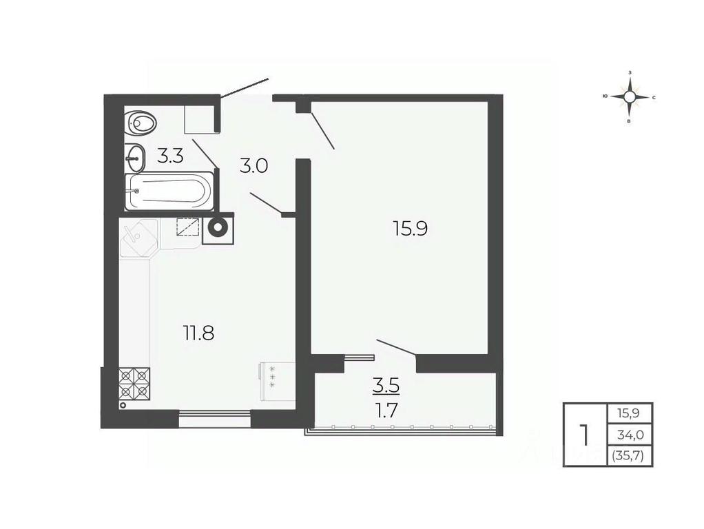 Apartment Sale, 35.7 sq. m. at Novy Blagodar, 2-y Shakhovskoy proyezd, Volokolamsk, Moscow Region, Russia #1 Apartment Sale, 35.7 sq. m. at Novy Blagodar, 2-y Shakhovskoy proyezd, Volokolamsk, Moscow Region, Russia #1