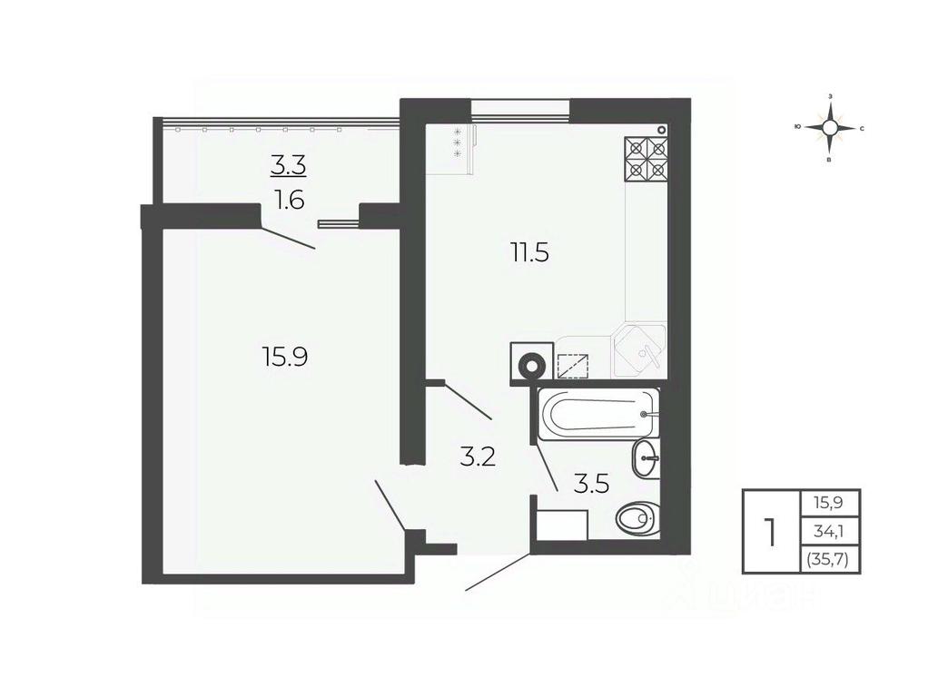 Apartment Sale, 35.7 sq. m. at Novy Blagodar, 2-y Shakhovskoy proyezd, Volokolamsk, Moscow Region, Russia #1 Apartment Sale, 35.7 sq. m. at Novy Blagodar, 2-y Shakhovskoy proyezd, Volokolamsk, Moscow Region, Russia #1