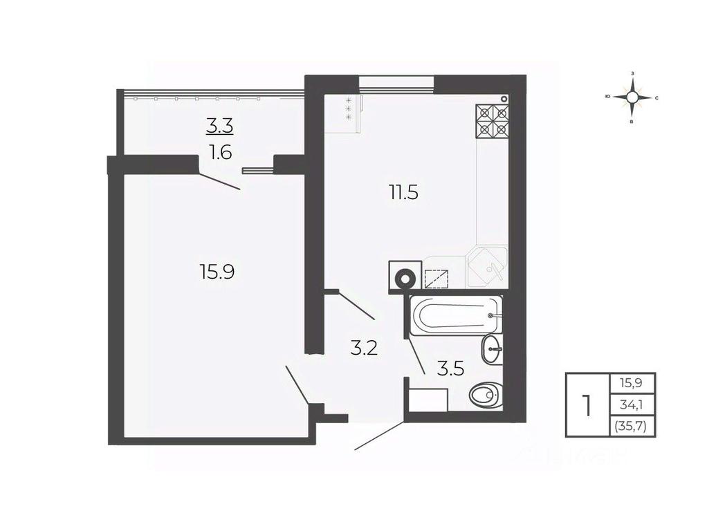 Apartment Sale, 35.7 sq. m. at Novy Blagodar, 2-y Shakhovskoy proyezd, Volokolamsk, Moscow Region, Russia #1 Apartment Sale, 35.7 sq. m. at Novy Blagodar, 2-y Shakhovskoy proyezd, Volokolamsk, Moscow Region, Russia #1