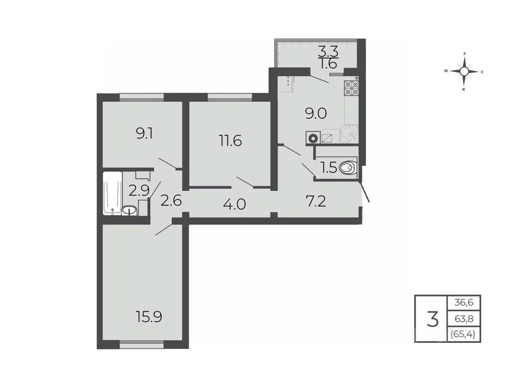 2-BD Apartment Sale, 65.4 sq. m. at Novy Blagodar, 2-y Shakhovskoy proyezd, Volokolamsk, Moscow Region, Russia #1 2-BD Apartment Sale, 65.4 sq. m. at Novy Blagodar, 2-y Shakhovskoy proyezd, Volokolamsk, Moscow Region, Russia #1