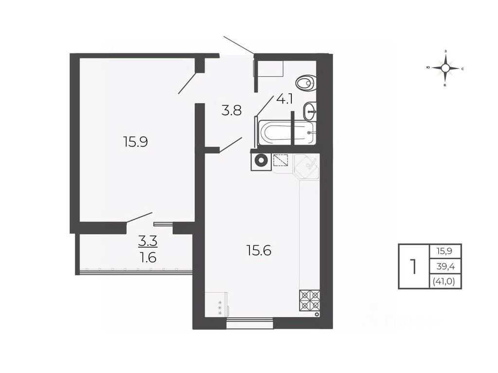 Apartment Sale, 41平方米 at Novy Blagodar, 2-y Shakhovskoy proyezd, Volokolamsk, Moscow Region, Russia #1 Apartment Sale, 41平方米 at Novy Blagodar, 2-y Shakhovskoy proyezd, Volokolamsk, Moscow Region, Russia #1