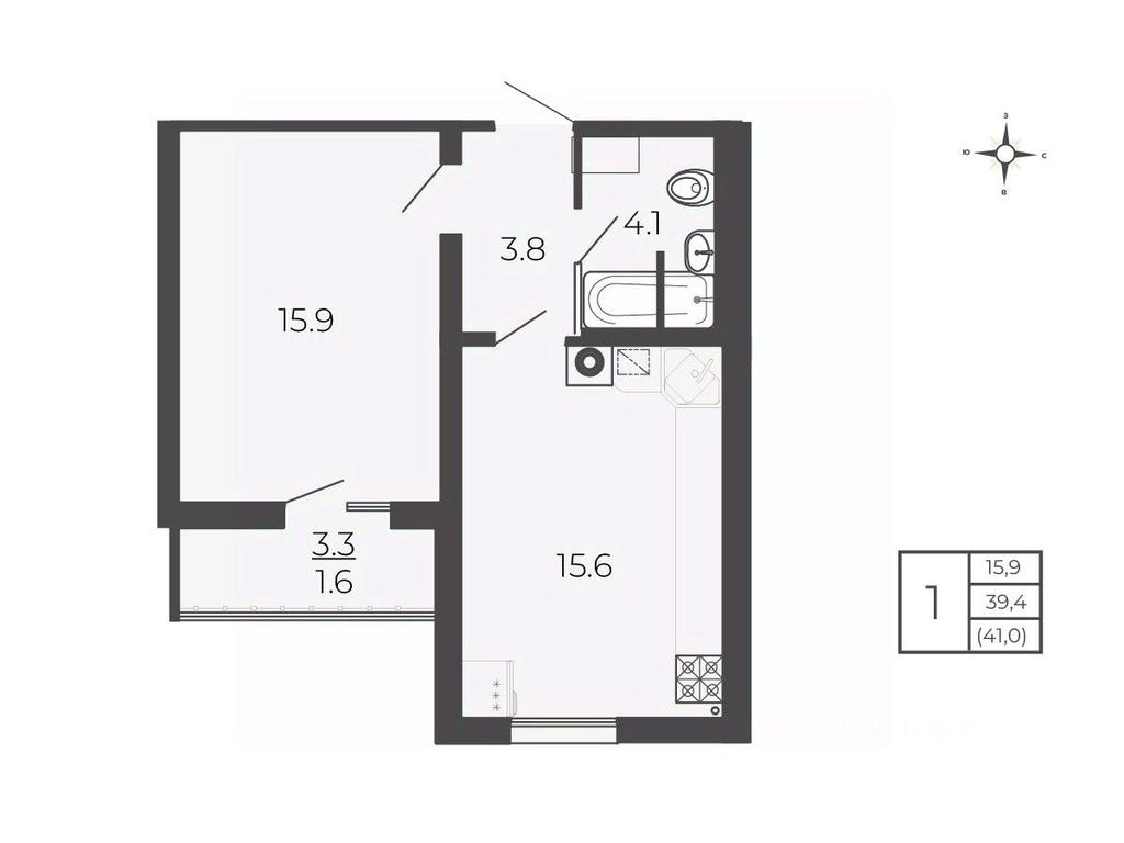 Apartment Sale, 41 sq. m. at Novy Blagodar, 2-y Shakhovskoy proyezd, Volokolamsk, Moscow Region, Russia #1 Apartment Sale, 41 sq. m. at Novy Blagodar, 2-y Shakhovskoy proyezd, Volokolamsk, Moscow Region, Russia #1
