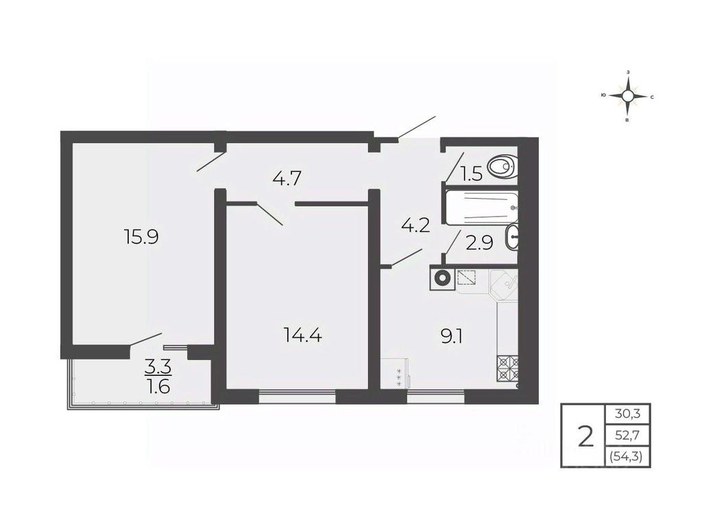1-BD Apartment Sale, 54.3 sq. m. at Novy Blagodar, 2-y Shakhovskoy proyezd, Volokolamsk, Moscow Region, Russia #1 1-BD Apartment Sale, 54.3 sq. m. at Novy Blagodar, 2-y Shakhovskoy proyezd, Volokolamsk, Moscow Region, Russia #1