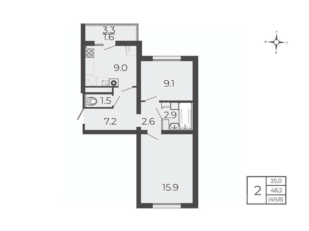 1-BD Apartment Sale, 49.8平方米 at Novy Blagodar, 2-y Shakhovskoy proyezd, Volokolamsk, Moscow Region, Russia #1 1-BD Apartment Sale, 49.8平方米 at Novy Blagodar, 2-y Shakhovskoy proyezd, Volokolamsk, Moscow Region, Russia #1