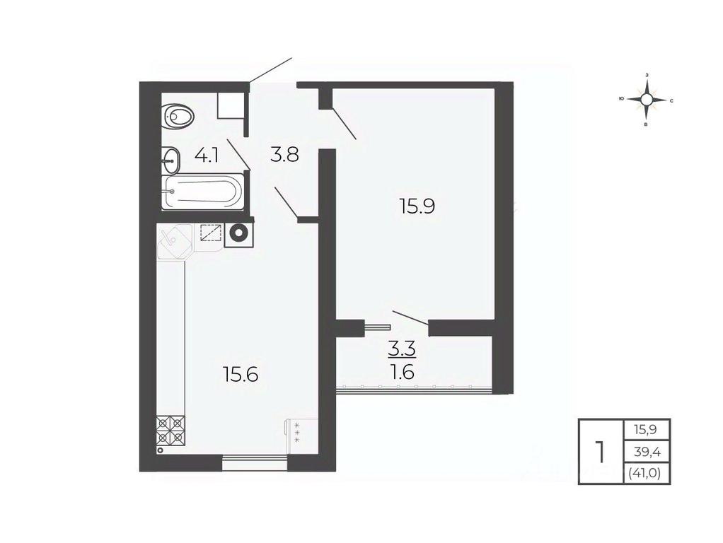Apartment Sale, 41平方米 at Novy Blagodar, 2-y Shakhovskoy proyezd, Volokolamsk, Moscow Region, Russia #1 Apartment Sale, 41平方米 at Novy Blagodar, 2-y Shakhovskoy proyezd, Volokolamsk, Moscow Region, Russia #1