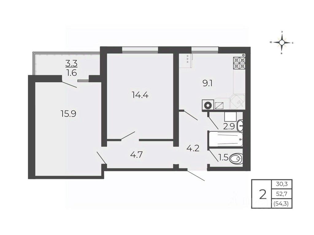 1-BD Apartment Sale, 54.3 sq. m. at Novy Blagodar, 2-y Shakhovskoy proyezd, Volokolamsk, Moscow Region, Russia #1 1-BD Apartment Sale, 54.3 sq. m. at Novy Blagodar, 2-y Shakhovskoy proyezd, Volokolamsk, Moscow Region, Russia #1