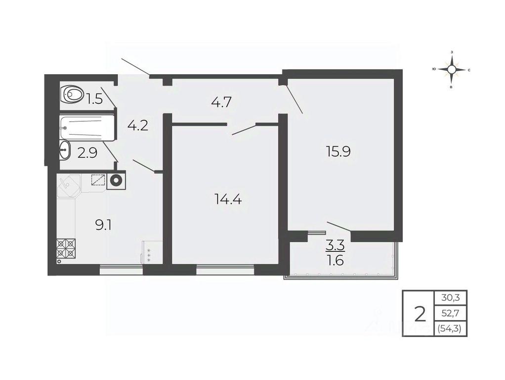 1-BD Apartment Sale, 54.3 sq. m. at Novy Blagodar, 2-y Shakhovskoy proyezd, Volokolamsk, Moscow Region, Russia #1 1-BD Apartment Sale, 54.3 sq. m. at Novy Blagodar, 2-y Shakhovskoy proyezd, Volokolamsk, Moscow Region, Russia #1