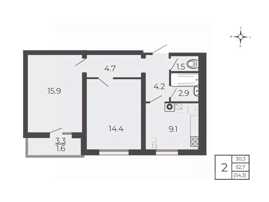 1-BD Apartment Sale, 54.3 sq. m. at Novy Blagodar, 2-y Shakhovskoy proyezd, Volokolamsk, Moscow Region, Russia #1 1-BD Apartment Sale, 54.3 sq. m. at Novy Blagodar, 2-y Shakhovskoy proyezd, Volokolamsk, Moscow Region, Russia #1