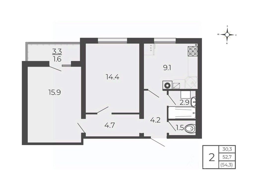 1-BD Apartment Sale, 54.3 sq. m. at Novy Blagodar, 2-y Shakhovskoy proyezd, Volokolamsk, Moscow Region, Russia #1 1-BD Apartment Sale, 54.3 sq. m. at Novy Blagodar, 2-y Shakhovskoy proyezd, Volokolamsk, Moscow Region, Russia #1