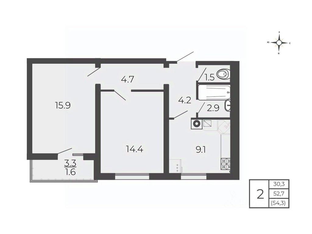 1-BD Apartment Sale, 54.3 sq. m. at Novy Blagodar, 2-y Shakhovskoy proyezd, Volokolamsk, Moscow Region, Russia #1 1-BD Apartment Sale, 54.3 sq. m. at Novy Blagodar, 2-y Shakhovskoy proyezd, Volokolamsk, Moscow Region, Russia #1