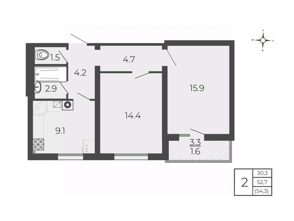 1-BD Apartment Sale, 54.3 sq. m. at Novy Blagodar, 2-y Shakhovskoy proyezd, Volokolamsk, Moscow Region, Russia #1 1-BD Apartment Sale, 54.3 sq. m. at Novy Blagodar, 2-y Shakhovskoy proyezd, Volokolamsk, Moscow Region, Russia #1