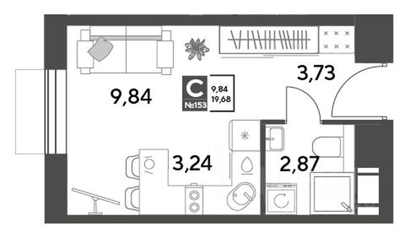 Apartment Sale, 19.68 sq. m. at Publitsist, ulitsa Zelyonaya Roshcha, Pushkino, Moscow Region, Russia #1 Apartment Sale, 19.68 sq. m. at Publitsist, ulitsa Zelyonaya Roshcha, Pushkino, Moscow Region, Russia #1