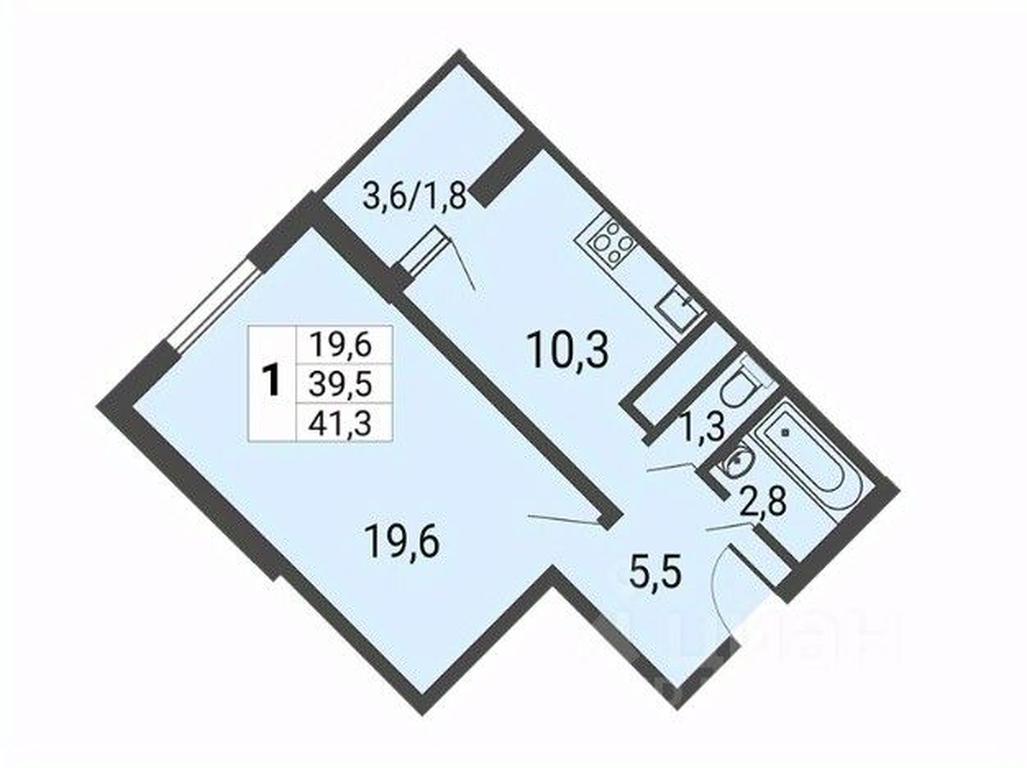 Apartment Sale, 41.3平方米 at Nekrasovka, Lipchanskogo Street, Moscow, Russia #1