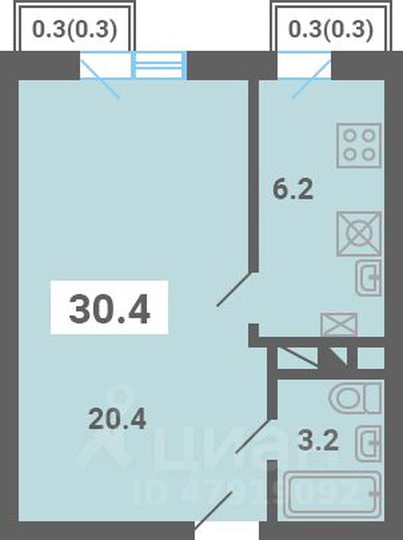 Apartment Sale, 30.4 sq. m. at Iuzhnaya dolina, mikrorayon Yuzhnyye Gorki, posyolok Meshcherino, Leninskiy City District, Moscow Region, Russia #1 Apartment Sale, 30.4 sq. m. at Iuzhnaya dolina, mikrorayon Yuzhnyye Gorki, posyolok Meshcherino, Leninskiy City District, Moscow Region, Russia #1