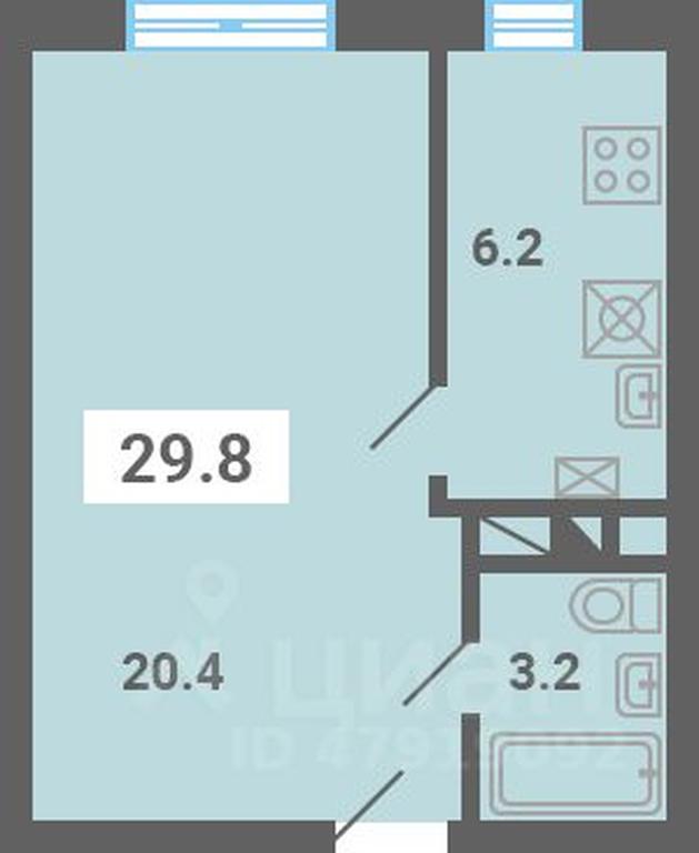 Apartment Sale, 29.8平方米 at Iuzhnaya dolina, mikrorayon Yuzhnyye Gorki, posyolok Meshcherino, Leninskiy City District, Moscow Region, Russia #1 Apartment Sale, 29.8平方米 at Iuzhnaya dolina, mikrorayon Yuzhnyye Gorki, posyolok Meshcherino, Leninskiy City District, Moscow Region, Russia #1