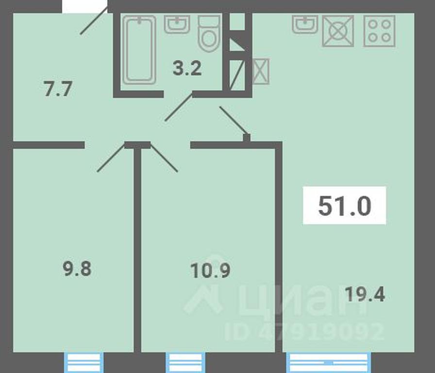 1-BD Apartment Sale, 51 sq. m. at Iuzhnaya dolina, mikrorayon Yuzhnyye Gorki, posyolok Meshcherino, Leninskiy City District, Moscow Region, Russia #1 1-BD Apartment Sale, 51 sq. m. at Iuzhnaya dolina, mikrorayon Yuzhnyye Gorki, posyolok Meshcherino, Leninskiy City District, Moscow Region, Russia #1