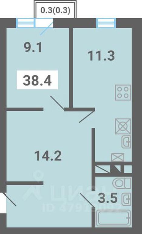 Apartment Sale, 38.4 sq. m. at Iuzhnaya dolina, mikrorayon Yuzhnyye Gorki, posyolok Meshcherino, Leninskiy City District, Moscow Region, Russia #1 Apartment Sale, 38.4 sq. m. at Iuzhnaya dolina, mikrorayon Yuzhnyye Gorki, posyolok Meshcherino, Leninskiy City District, Moscow Region, Russia #1