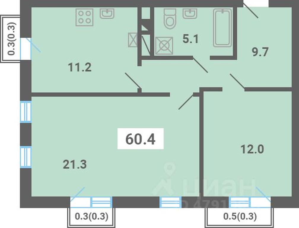1-BD Apartment Sale, 60.4 sq. m. at Iuzhnaya dolina, mikrorayon Yuzhnyye Gorki, posyolok Meshcherino, Leninskiy City District, Moscow Region, Russia #1 1-BD Apartment Sale, 60.4 sq. m. at Iuzhnaya dolina, mikrorayon Yuzhnyye Gorki, posyolok Meshcherino, Leninskiy City District, Moscow Region, Russia #1