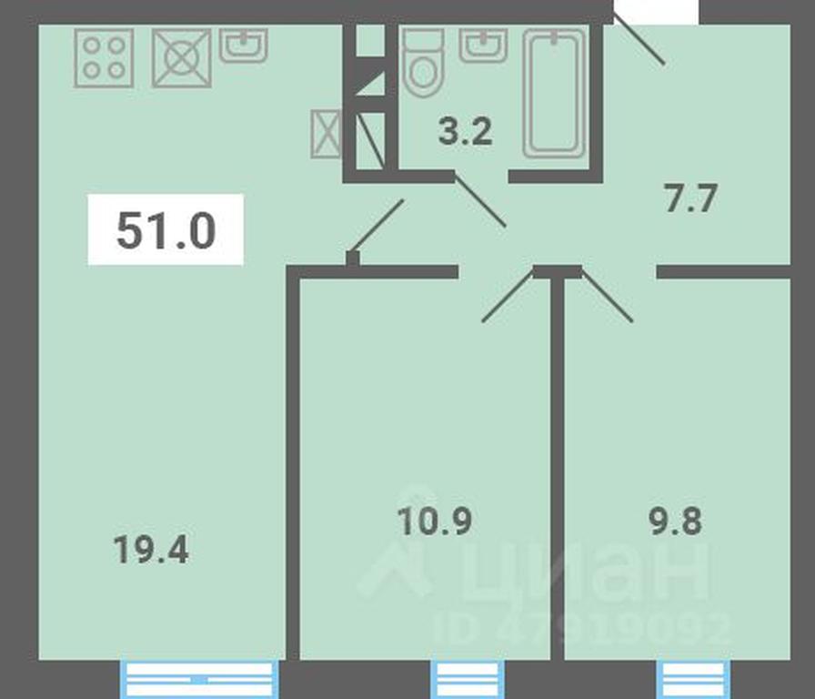 1-BD Apartment Sale, 51 sq. m. at Iuzhnaya dolina, mikrorayon Yuzhnyye Gorki, posyolok Meshcherino, Leninskiy City District, Moscow Region, Russia #1 1-BD Apartment Sale, 51 sq. m. at Iuzhnaya dolina, mikrorayon Yuzhnyye Gorki, posyolok Meshcherino, Leninskiy City District, Moscow Region, Russia #1
