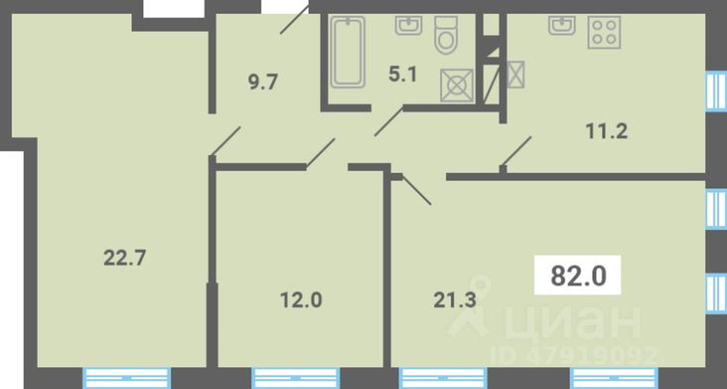 2-BD Apartment Sale, 82平方米 at Iuzhnaya dolina, mikrorayon Yuzhnyye Gorki, posyolok Meshcherino, Leninskiy City District, Moscow Region, Russia #1 2-BD Apartment Sale, 82平方米 at Iuzhnaya dolina, mikrorayon Yuzhnyye Gorki, posyolok Meshcherino, Leninskiy City District, Moscow Region, Russia #1