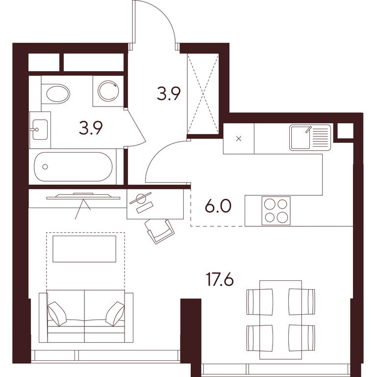 Apartment Sale, 31.4 sq. m. at INDY TOWERS (Indi Tauerz), Kuusinen Street, Moscow, Russia #1 Apartment Sale, 31.4 sq. m. at INDY TOWERS (Indi Tauerz), Kuusinen Street, Moscow, Russia #1