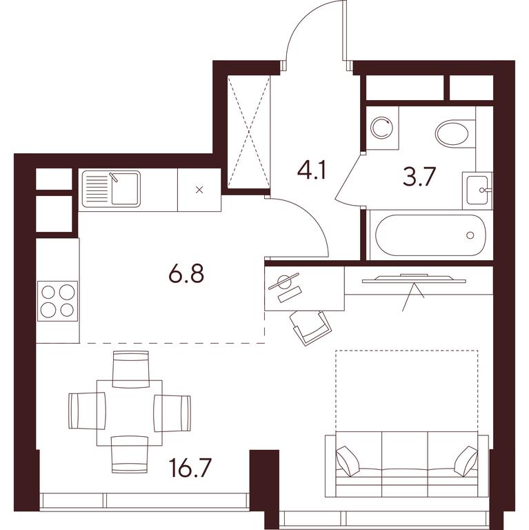 Apartment Sale, 31.3 sq. m. at INDY TOWERS (Indi Tauerz), Kuusinen Street, Moscow, Russia #1 Apartment Sale, 31.3 sq. m. at INDY TOWERS (Indi Tauerz), Kuusinen Street, Moscow, Russia #1