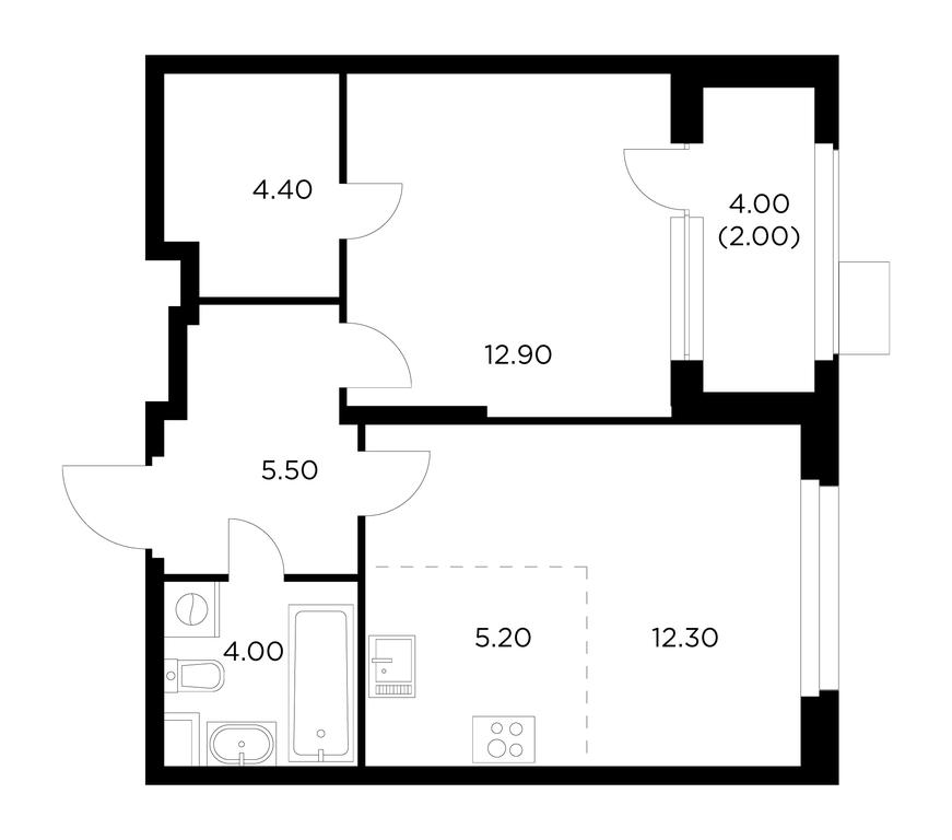 Продажа 1-комн. квартиры, 46,3 м² в ЖК «Новое Медведково», жилой комплекс Новое Медведково, микрорайон 17А, Мытищи, Московская область, Россия #1 Продажа 1-комн. квартиры, 46,3 м² в ЖК «Новое Медведково», жилой комплекс Новое Медведково, микрорайон 17А, Мытищи, Московская область, Россия #1