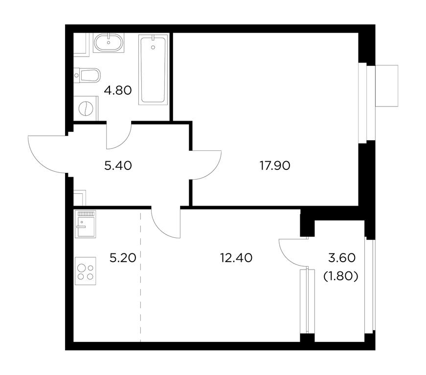 Продажа 1-комн. квартиры, 47,5 м² в ЖК «Новое Медведково», жилой комплекс Новое Медведково, микрорайон 17А, Мытищи, Московская область, Россия #1 Продажа 1-комн. квартиры, 47,5 м² в ЖК «Новое Медведково», жилой комплекс Новое Медведково, микрорайон 17А, Мытищи, Московская область, Россия #1