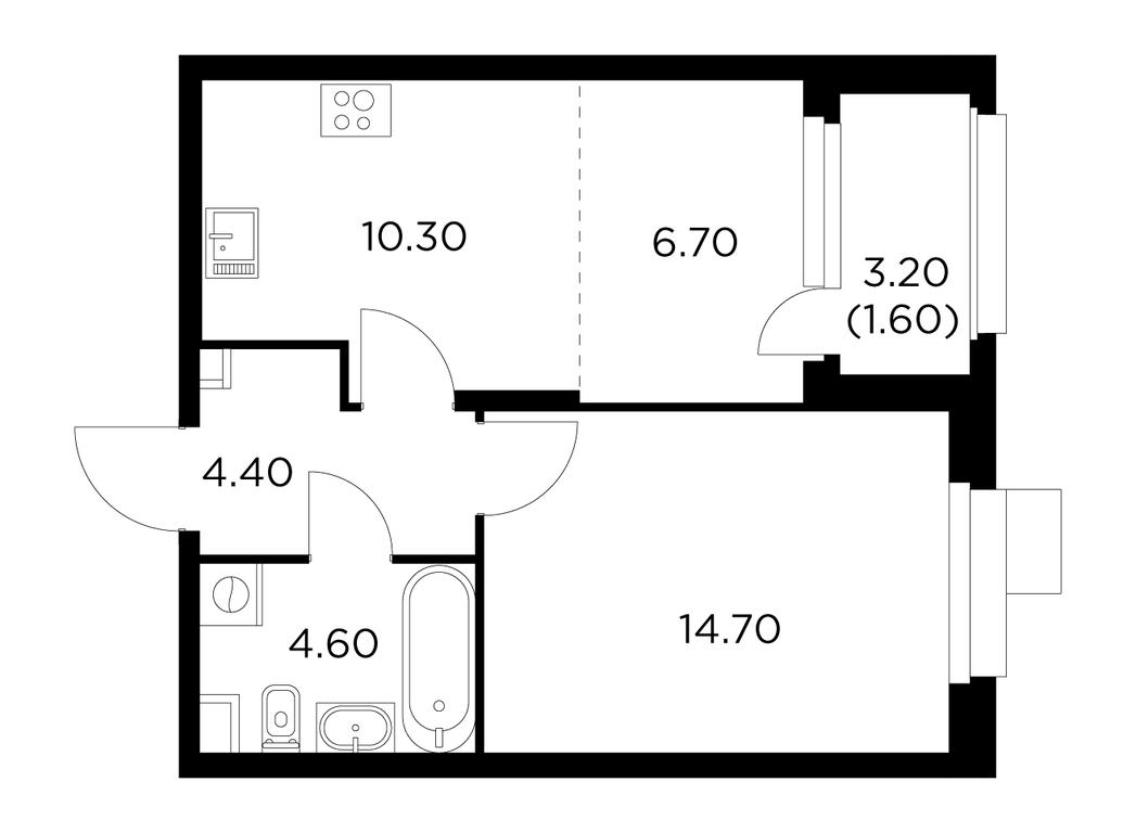 Продажа 1-комн. квартиры, 42,3 м² в ЖК «Новое Медведково», жилой комплекс Новое Медведково, микрорайон 17А, Мытищи, Московская область, Россия #1 Продажа 1-комн. квартиры, 42,3 м² в ЖК «Новое Медведково», жилой комплекс Новое Медведково, микрорайон 17А, Мытищи, Московская область, Россия #1