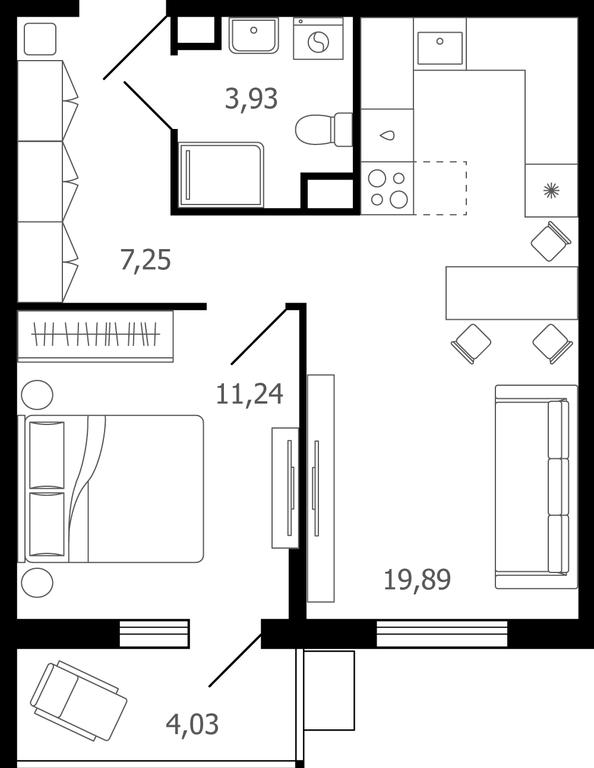 2-BD Apartment Sale, 43.6平方米 at Desyatka, Molodyozhnaya Street, 8, Ramenskoye, Moscow Region, Russia #1 2-BD Apartment Sale, 43.6平方米 at Desyatka, Molodyozhnaya Street, 8, Ramenskoye, Moscow Region, Russia #1